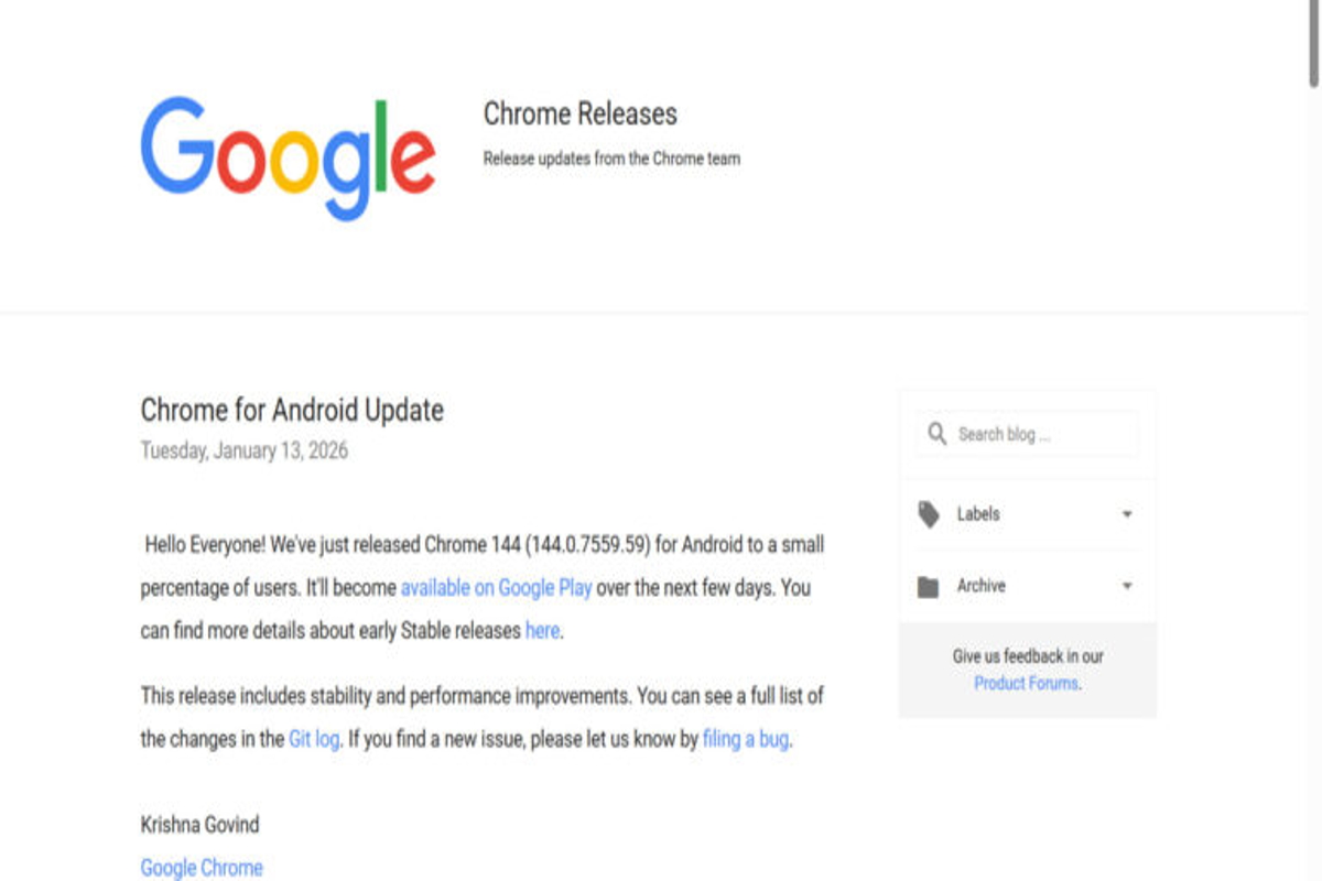 Chrome sicherheitsupdate