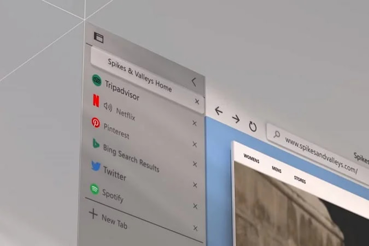 Chrome vertikale Tabs