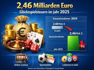 2,46 Milliarden Euro Glücksspielsteuern im Jahr 2025