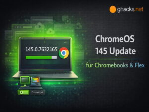 Google rollt ChromeOS 145.0.7632.165 für Chromebooks und ChromeOS Flex aus