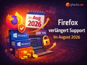 Mozilla verlängert Firefox für Windows 7 und alte Macs bis August 2026