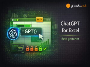 OpenAI startet ChatGPT in Excel als Beta