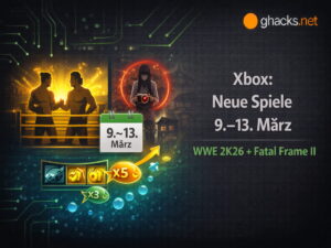 Xbox: Neue Spiele vom 9. bis 13. März 2026 mit WWE 2K26 und Fatal Frame II