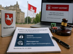 Niedersachsen prüft OASIS und Netzsperren bei Glücksspiel-Evaluierung