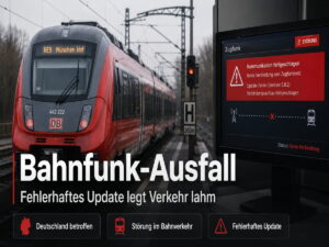 Bahnfunk-Ausfall: Update-Panne legt Deutschlands Zugverkehr lahm