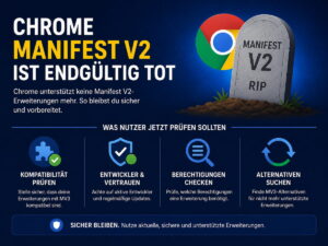 Chrome Manifest V2 ist endgültig tot: Diese Erweiterungen sollten Nutzer jetzt prüfen