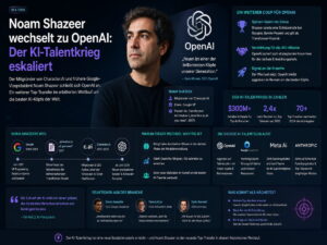 Noam Shazeer geht zu OpenAI: Warum Google einen der wichtigsten KI-Köpfe verliert
