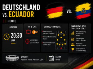 Deutschland gegen Ecuador heute: Anstoß, TV, Startelf-Hinweise und warum das WM-Spiel trotzdem zählt