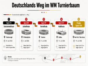 WM Turnierbaum 2026: Deutschlands Weg, alle Gegner und der komplette K.o.-Plan