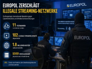 Illegale Streams: Europol zerschlägt neun IPTV-Netzwerke