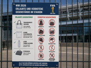 FIFA WM 2026: Erlaubte Taschen, verbotene Gegenstände und Einlassregeln