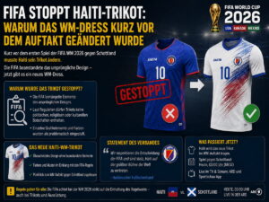FIFA stoppt Haiti-Trikot: Warum das WM-Dress kurz vor dem Auftakt geändert wurde