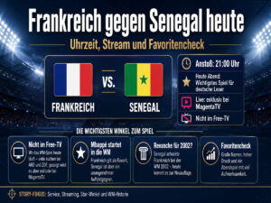 Frankreich gegen Senegal heute: Uhrzeit, Stream und Favoritencheck zur WM 2026