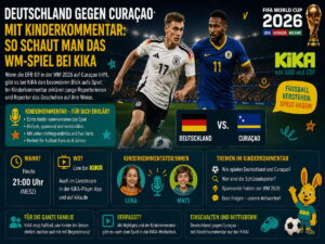 Deutschland gegen Curaçao mit Kinderkommentar: So schaut man das WM-Spiel bei KiKA