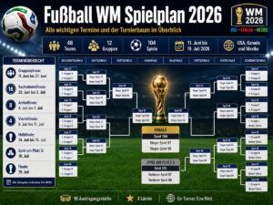 Fußball WM Spielplan 2026: Alle Termine, Gruppen und der Turnierbaum