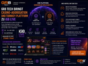 GR8 TECH bringt Casino-Aggregation und Turnkey-Plattform zu iGB L!VE 2026