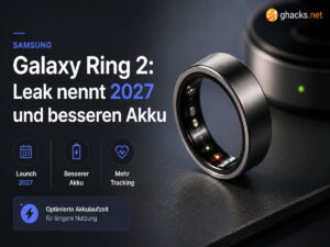 Samsung Galaxy Ring 2: Neuer Smart Ring rückt wohl auf 2027