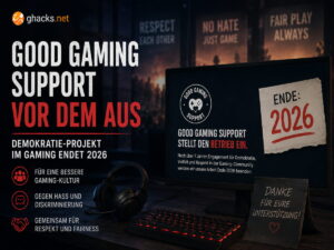 Good Gaming Support endet 2026: Gaming-Communities verlieren Anlaufstelle
