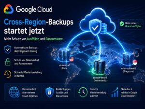 Google Cloud startet Cross-Region-Backups gegen Ausfälle und Ransomware
