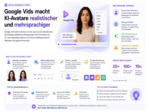 Google Vids macht KI-Avatare realistischer und mehrsprachiger