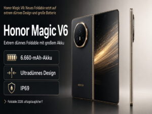 Honor Magic V6: Neues Foldable setzt auf 6.660 mAh und IP69