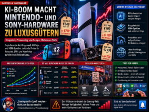 KI-Boom macht Gaming-Hardware teuer: Warum Switch 2, PS5 und Xbox plötzlich Luxuspreise haben
