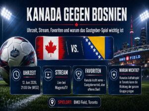 Kanada gegen Bosnien: Uhrzeit, Stream, Favoriten und warum das Gastgeber-Spiel wichtig ist