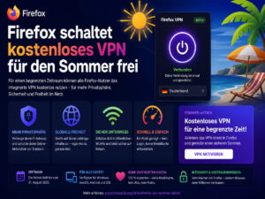 Firefox-VPN jetzt ohne Datenlimit: Mozilla macht den Browser im Sommer privater