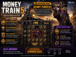 Money Train 5: Warum Relax Gaming eine der bekanntesten Slot-Reihen doch fortsetzt