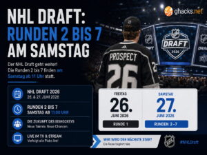 NHL Draft am Samstag streamen: Runden 2 bis 7, Zeitplan und Sportspiel-Winkel