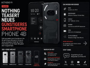 Nothing teasert Phone 4B als neues günstigeres Smartphone