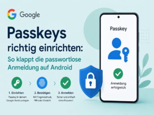 Google Passkeys richtig einrichten: So klappt die passwortlose Anmeldung auf Android