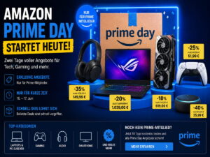 Amazon Prime Day startet heute: Die spannendsten Tech- und Gaming-Angebote
