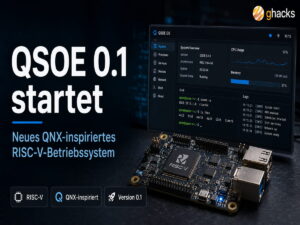 QSOE 0.1 startet: Neues RISC-V-System bringt QNX-Ideen zurück