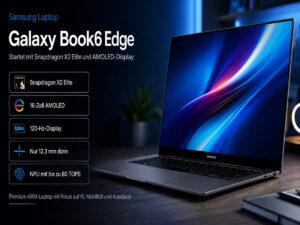 Samsung Galaxy Book6 Edge startet mit Snapdragon X2 Elite und AMOLED Display
