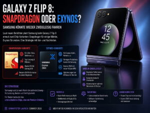 Snapdragon oder Exynos: Warum der Galaxy Z Flip 8 je nach Land anders sein könnte