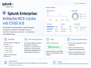 Splunk Enterprise: Kritische CVSS 9.8 Lücke kann zu RCE führen