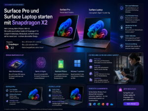 Microsoft macht Surface zur Snapdragon-X2-Plattform
