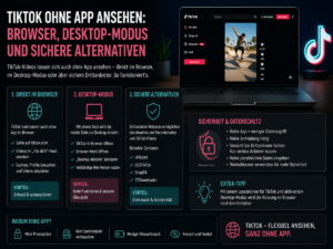 TikTok ohne App: Was im Browser geht und wovon man besser die Finger lässt