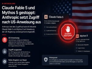Claude Fable 5 und Mythos 5 gestoppt: Anthropic setzt Zugriff nach US-Anweisung aus