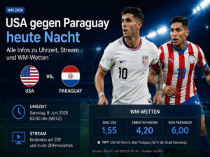 USA gegen Paraguay: Warum der Gastgeber im ersten Spiel direkt unter Druck steht