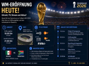 WM startet heute: Wann Mexiko gegen Südafrika läuft und wo man das Spiel sieht