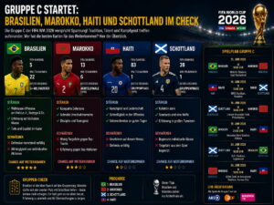Gruppe C startet: Brasilien, Marokko, Haiti und Schottland im Check