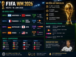 WM heute live: Zwei ZDF-Spiele, zwei MagentaTV-Spiele und Druck in Gruppe A