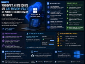 Windows 11: Heute könnte das Juni-Preview-Update mit neuen Fehlerbehebungen erscheinen