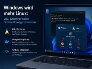 Windows wird mehr Linux: WSL-Container sollen Docker-Umwege reduzieren