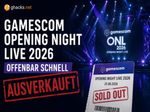 Gamescom Opening Night Live 2026 offenbar schnell ausverkauft
