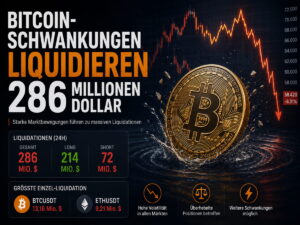 Bitcoin-Schwankungen lösen nach Fed-Entscheidung Liquidationen über 286 Millionen Dollar aus