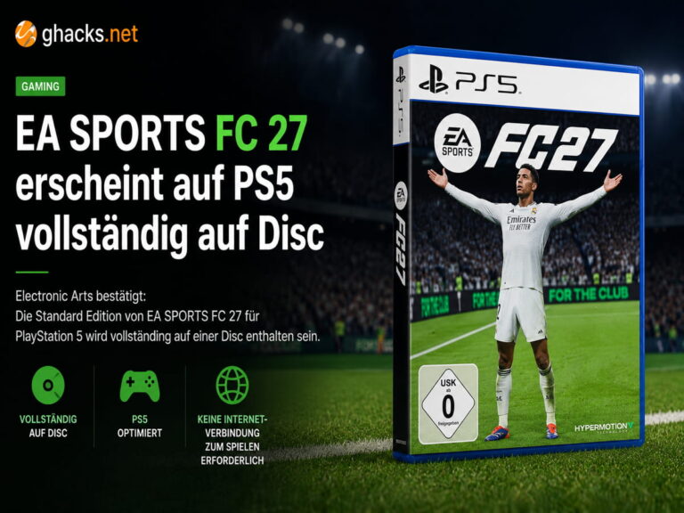 EA Sports FC 27 erscheint auf PS5 vollständig auf Disc