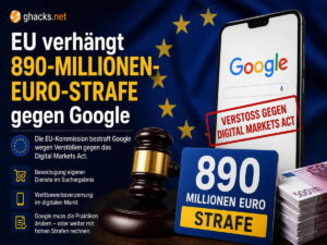 EU verhängt 890-Millionen-Euro-Strafe gegen Google